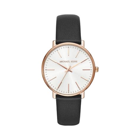 michael kors pyper black watch|michael kors pyper leather.